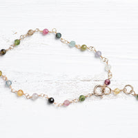 Multicoloured Tourmaline Bracelet