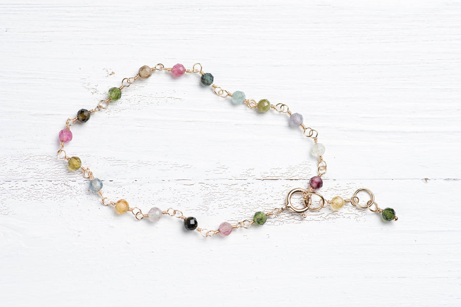 Multicoloured Tourmaline Bracelet