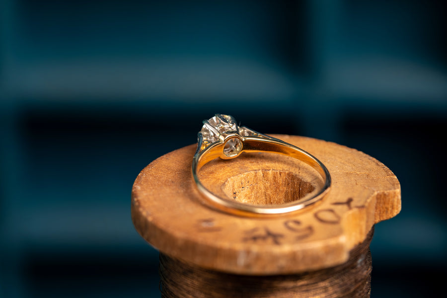 18ct yellow gold Solitaire 0.63ct diamond ring