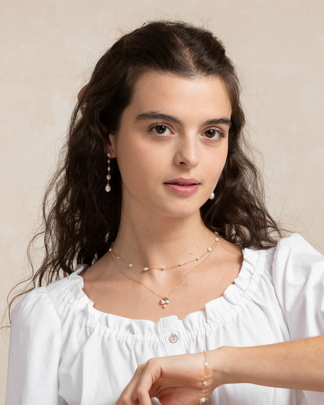 Heritage no 7- 9ct Green Amethyst and Pearl Pendant