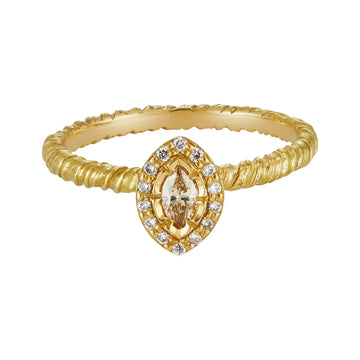 Diamond Marquise Halo Ring