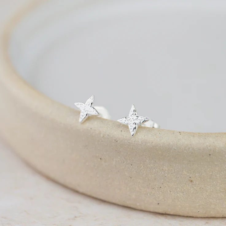 Sterling Silver Mini Studs North Star