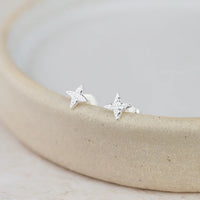 Sterling Silver Mini Studs North Star