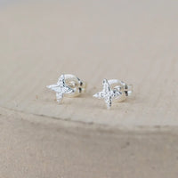 Sterling Silver Mini Studs North Star