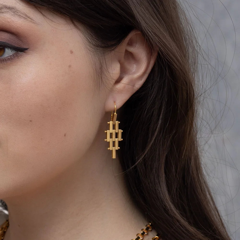 Pharaohs Rhombus Earrings