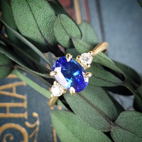 Reclaimed Sapphire Three Stone Ring