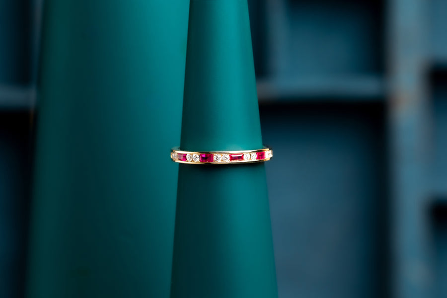 Ruby and Diamond Eternity Ring