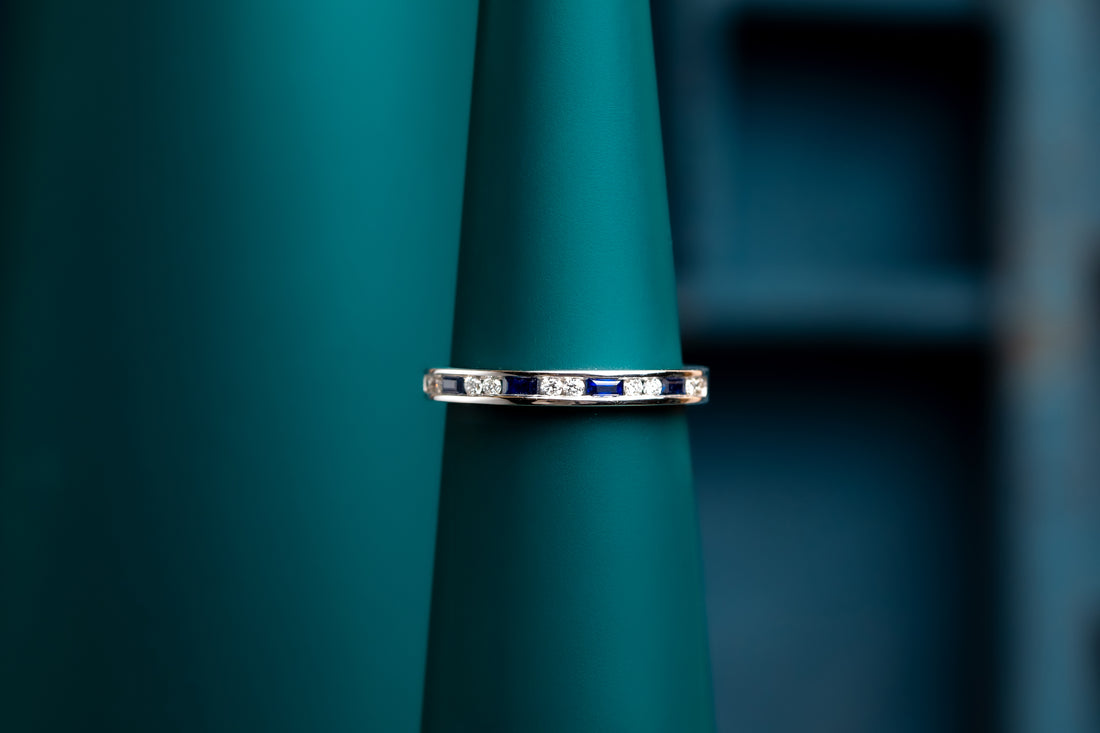 Sapphire and Diamond Eternity Ring