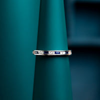 Sapphire and Diamond Eternity Ring