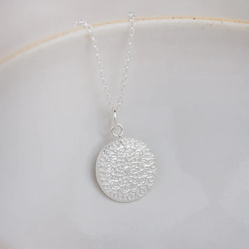 Sterling Silver Small Mandala Pendant