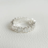 Statement Sparkly Baguette Ring