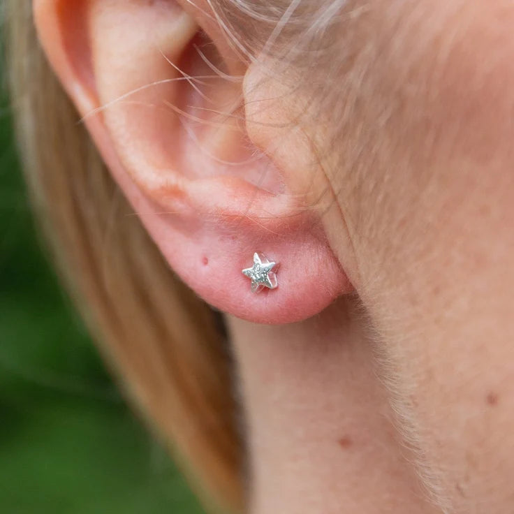 Sterling Silver Mini Studs Star