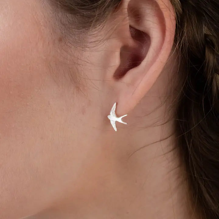 Swallow Stud Earrings