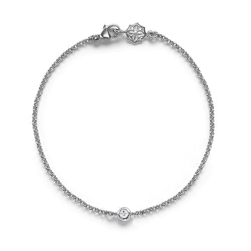 White Sapphire Dewdrop Bracelet