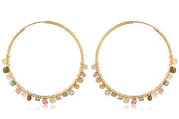 Adore Tourmaline Hoop Earrings