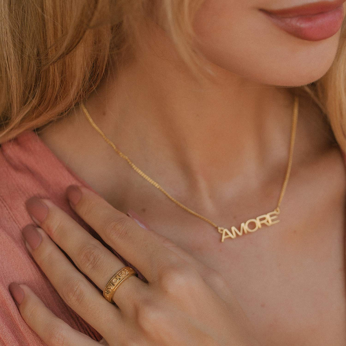 Amore Necklace Gold Vermeil