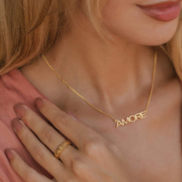 Amore Necklace Gold Vermeil