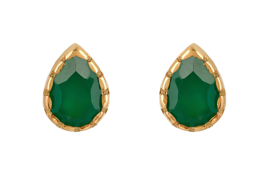 Antonia Green Onyx Studs