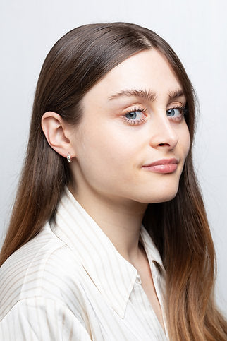 Silver Astrid Hoop Earrings