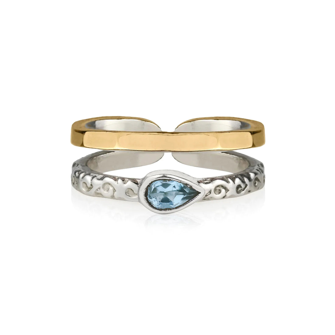 Aura Magic Blue Topaz Midi Ring