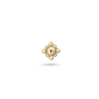 Beaded Flower Flat Back Earring