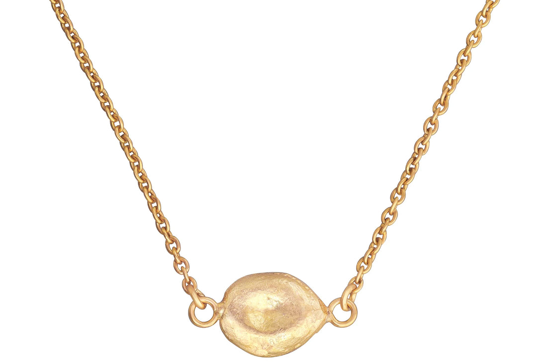 Beanie Gold Pendant Necklace