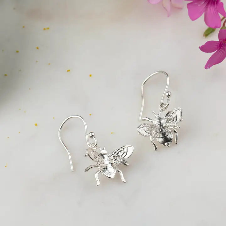 Bee Drop Earrings