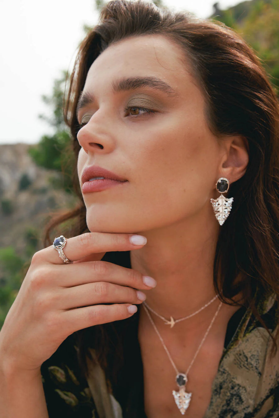 botanical nest earrings