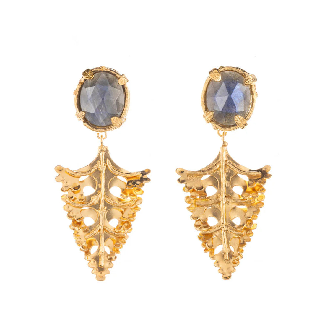 Botanical nest earrings