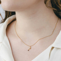 Moon Pendant With Bead