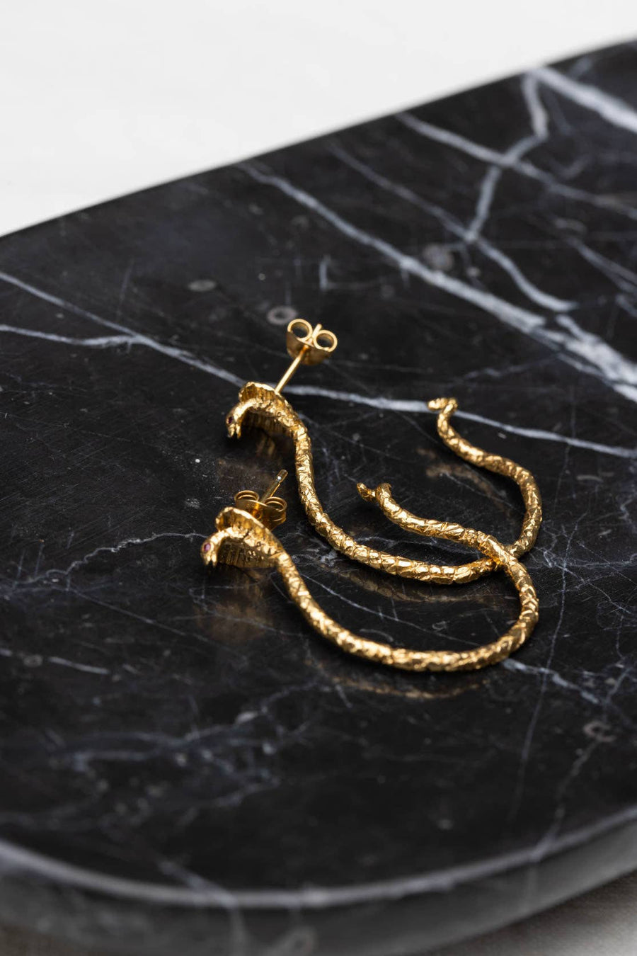 Snake Hoop Earrings