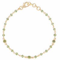 Calypso Peridot Bead Bracelet