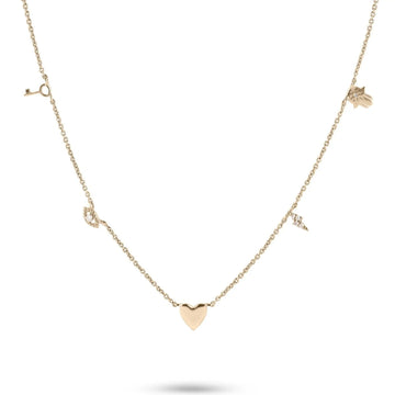 Charm Necklace 9ct Gold