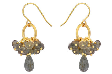 Cynthia Labraodrite Beaded Earrings