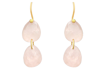 Kerala Rose Quartz Gemstone Earrings