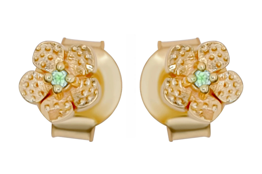Daisy Peridot Stud Earrings
