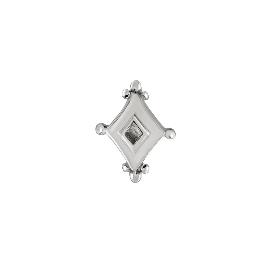 White Gold Dala Bold Diamond Stud Earring