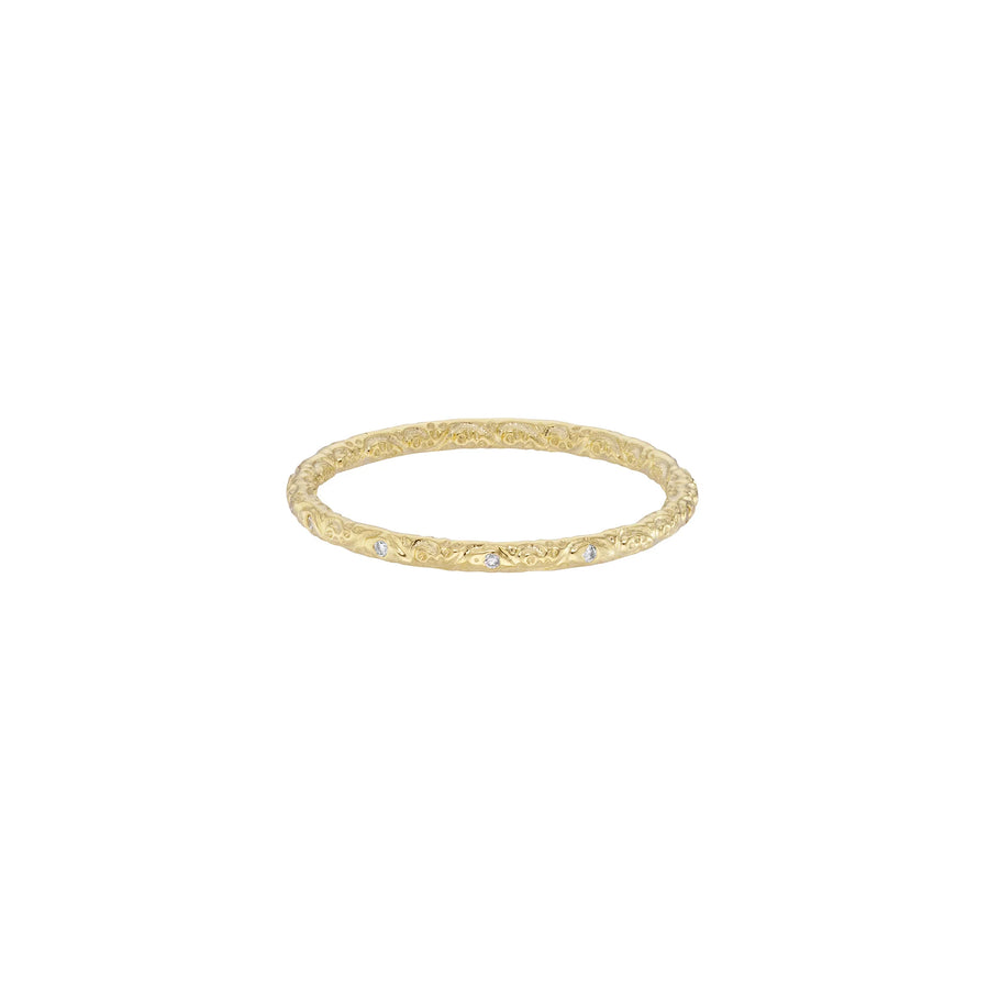 Dala Diamond Engraved Skinny Band