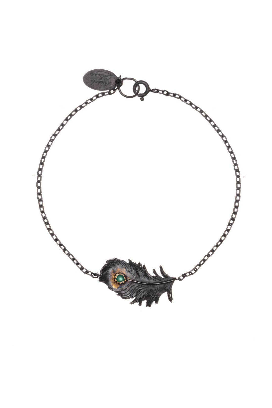 Single Peacock Feather Bracelet