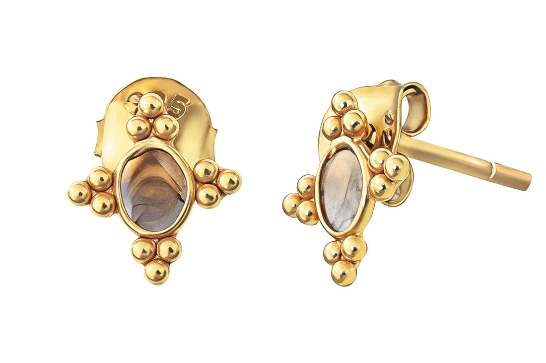 Delhi Diamond Sunburst Stud Earrings