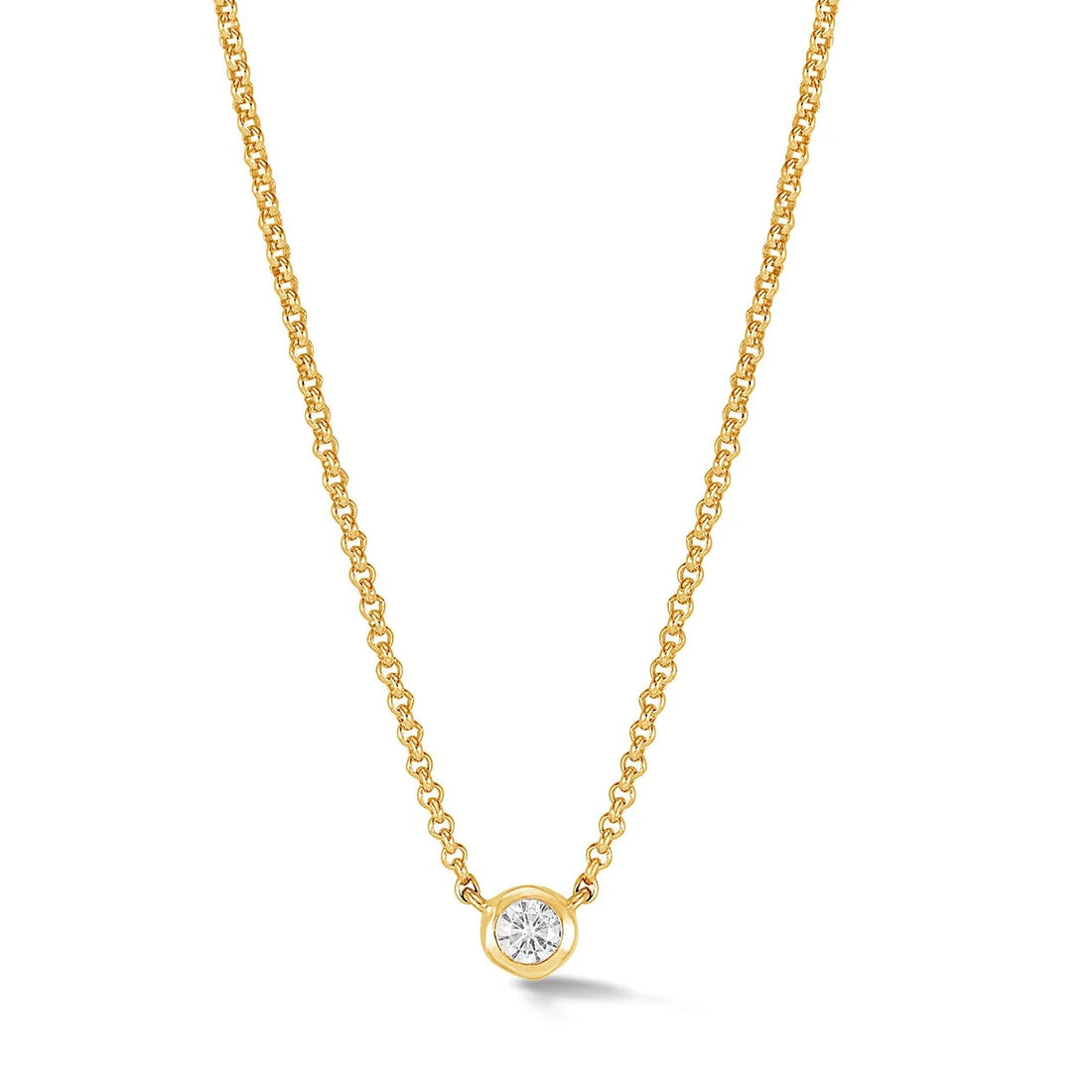 Gold Vermeil White Sapphire Dewdrop Necklace