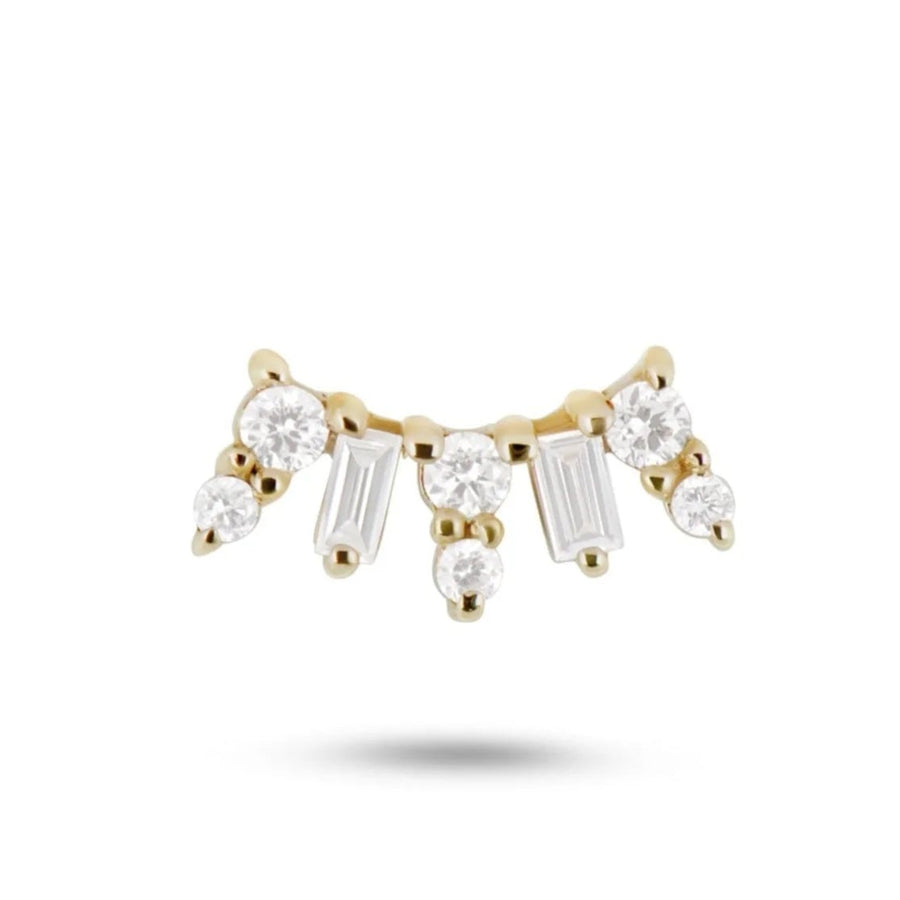 Diamond Fan Stud