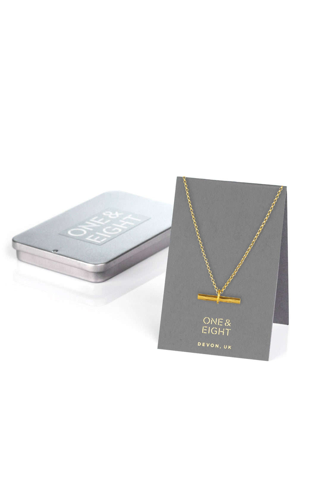 Silver Willow T-Bar  Necklace