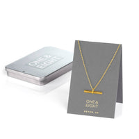 Silver Willow T-Bar  Necklace