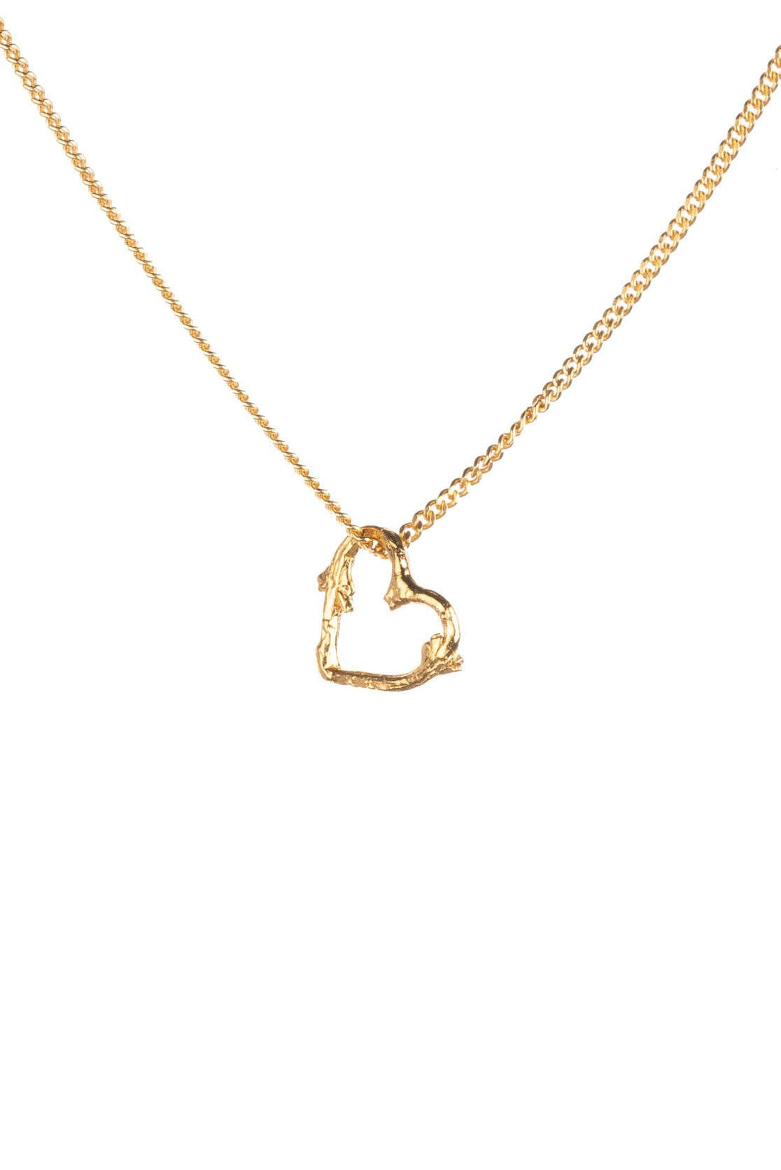 Mini Heart Twig  Necklace