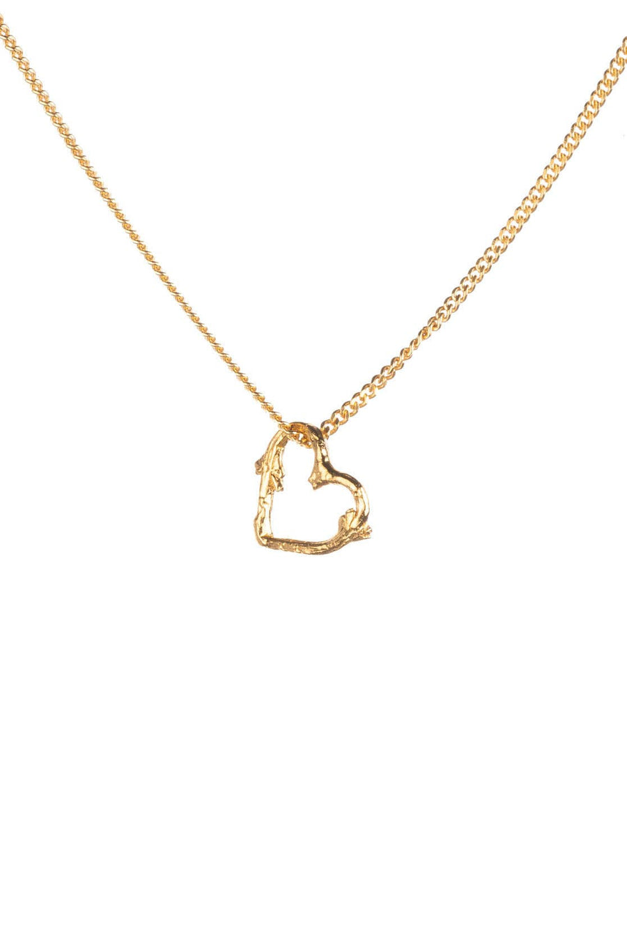 Mini Heart Twig  Necklace