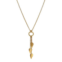 Komorebi Falling Leaves Pendant Gold Vermeil
