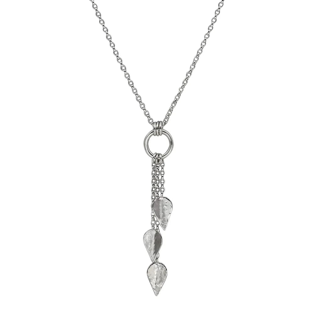 Komorebi Falling Leaves Pendant Silver