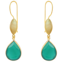 Freya Green Onyx Earrings