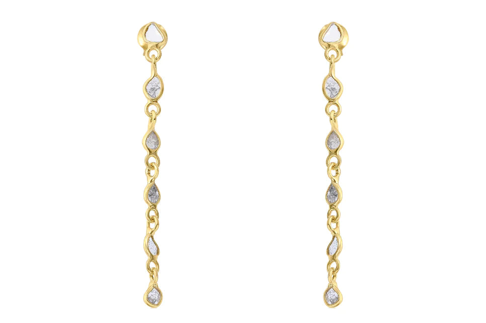 Delhi Diamond Drop Earrings